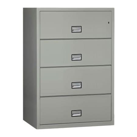 Phoenix Safe International Phoenix Safe Lateral 38" 4-Drawer Fire and Water Resistant File Cabinet, Light Gray - LAT4W38LG LAT4W38LG